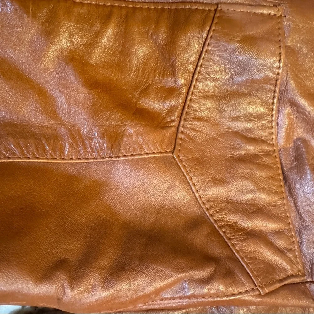 Genuine Leather Jacket Rust in color fully lined Quality Jeffery Size‎ 44